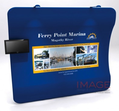 new design fabric trade show display