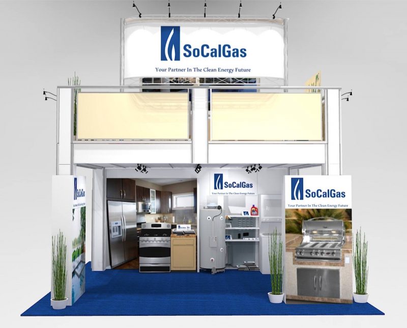 two story trade show booth