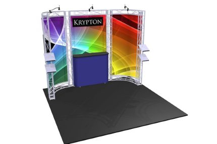 10 ft straight with curved ends truss trade show booth