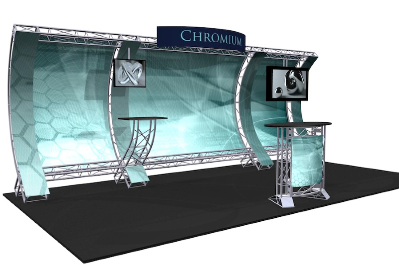 20 ft wave trade show display
