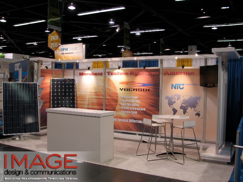 aluminum and  graphic mural wall trade show display1