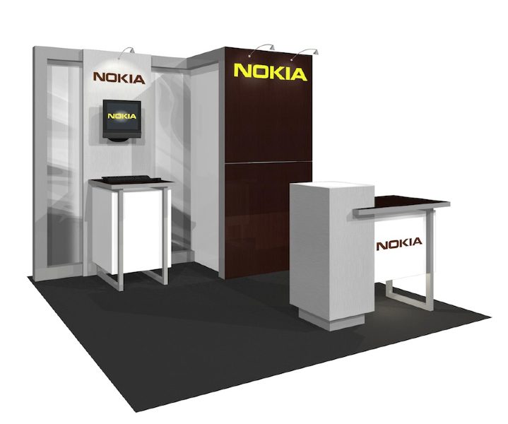 image se 10 ft in line trade show booth display