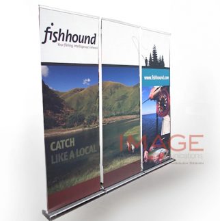 pull up banner stand display