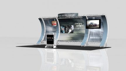 truss 20 ft design trade show display wave