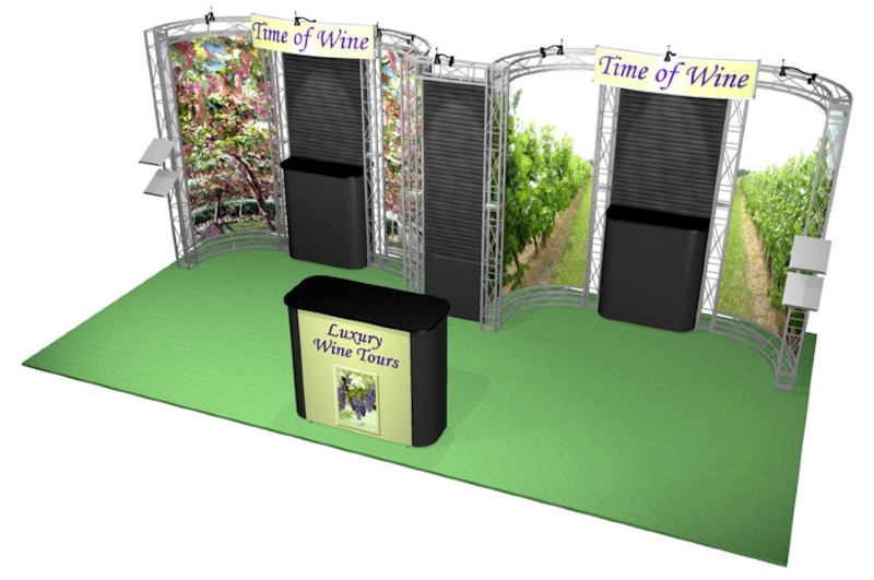 truss 20 ft trade show display booth sono