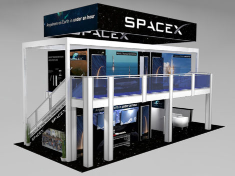 Spacex SX2040 R2 two-story booth