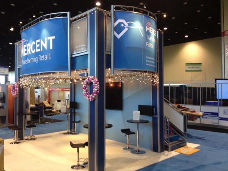20x20 Two Story Trade Show Exhibit Rental Design