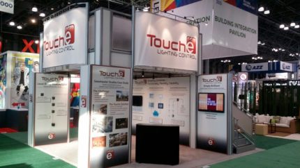 Custom Graphics In Trade Show Double Deck Exhibit Rental