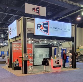 Trade Show Double Deck With Backlit Graphics