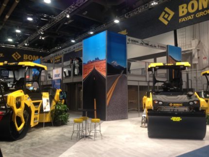 Impressive Graphics On Trade Show Double Deck Rental In Las Vegas