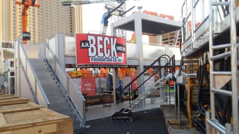 Large Outdoor Double Deck At Las Vegas Trade Show