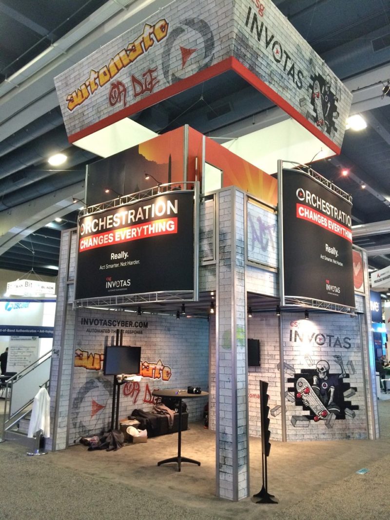 Trade show double deck graphic design