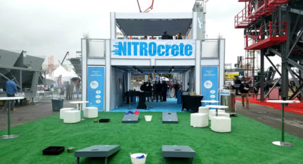 Two Story Trade Show Exhibit Used Outdoors
