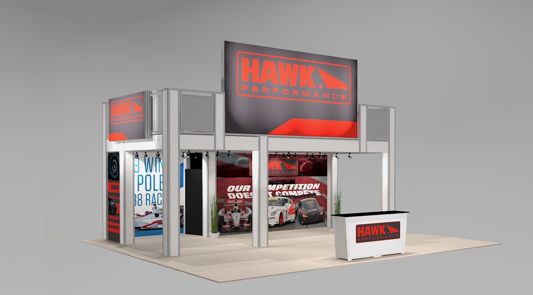 Double Deck Trade Show Exhibit Rentals In Las Vegas